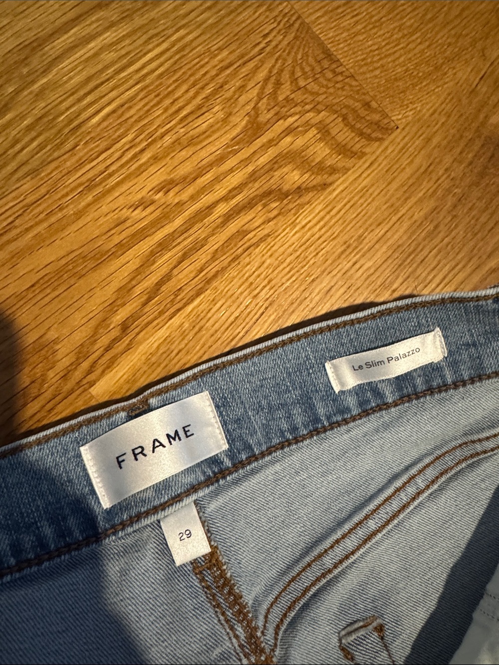 Frame Denim Light Blue Straight-Leg Jeans - Picture 2 of 3